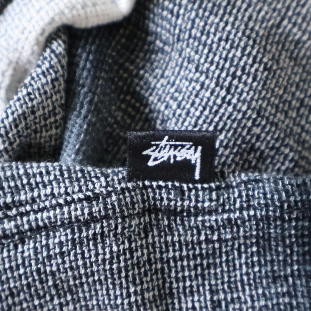STUSSY(ステューシー) Loose Weave Plaid Shirt チェック柄 長袖 シャツ グレー 1110360