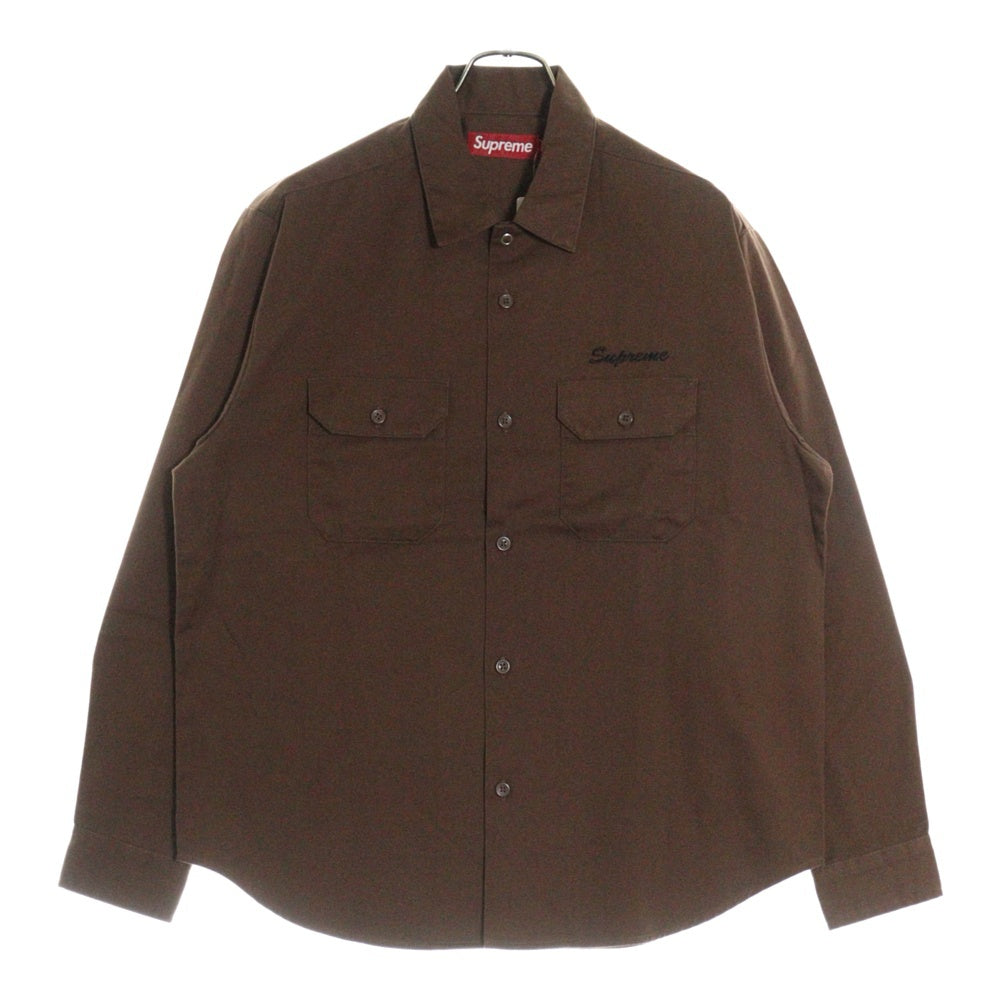 SUPREME(シュプリーム) 24AW Snow White Work Shirt スノーホワイト ワークシャツ ブラウン