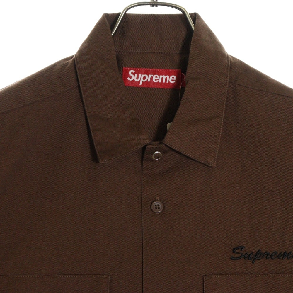 SUPREME(シュプリーム) 24AW Snow White Work Shirt スノーホワイト ワークシャツ ブラウン
