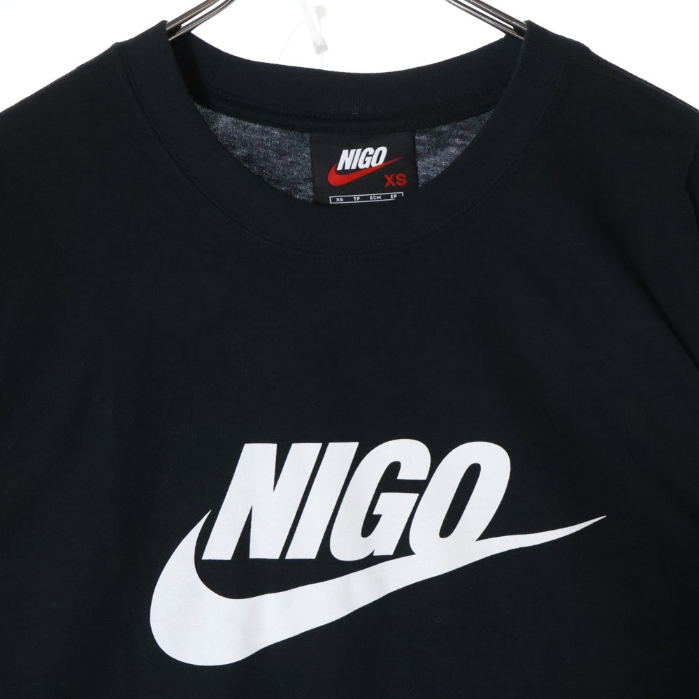 NIKE(ナイキ) ×NIGO ニゴー フロントプリント 半袖Tシャツ カットソー ブラック FV5943-010