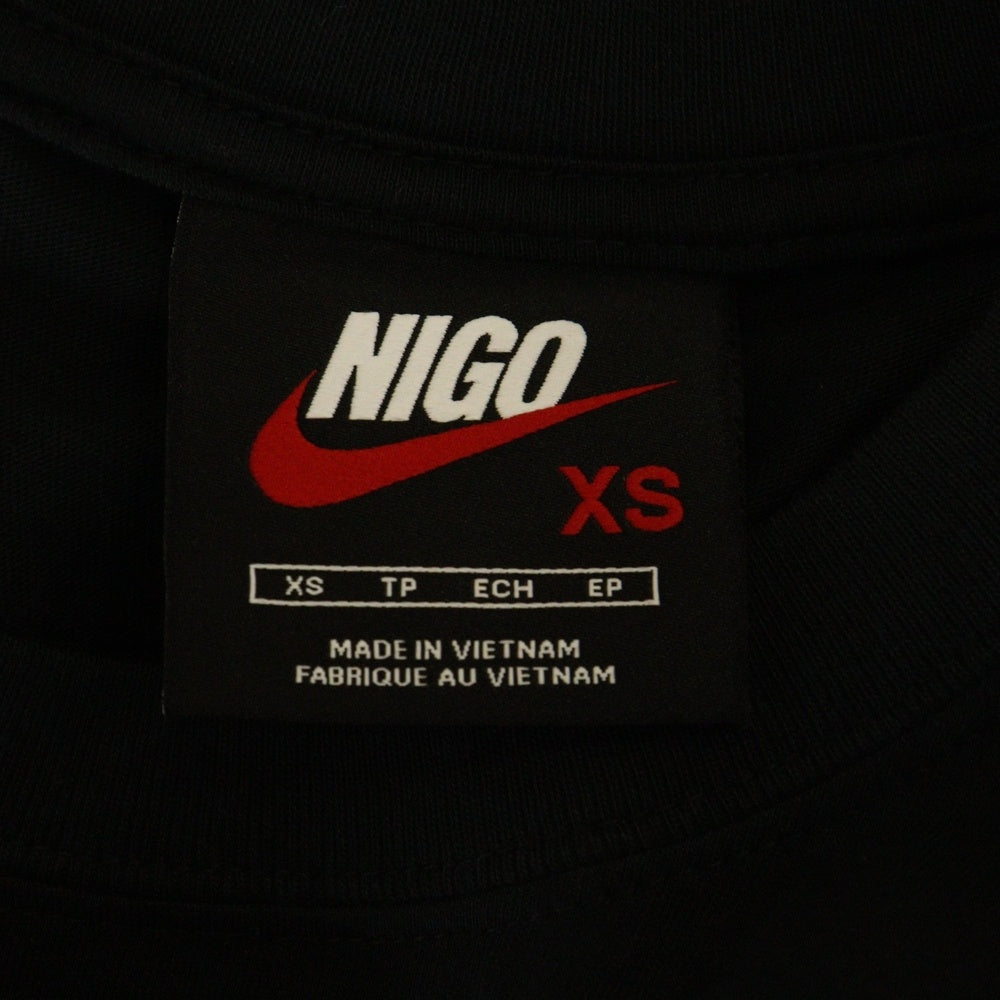 NIKE(ナイキ) ×NIGO ニゴー フロントプリント 半袖Tシャツ カットソー ブラック FV5943-010