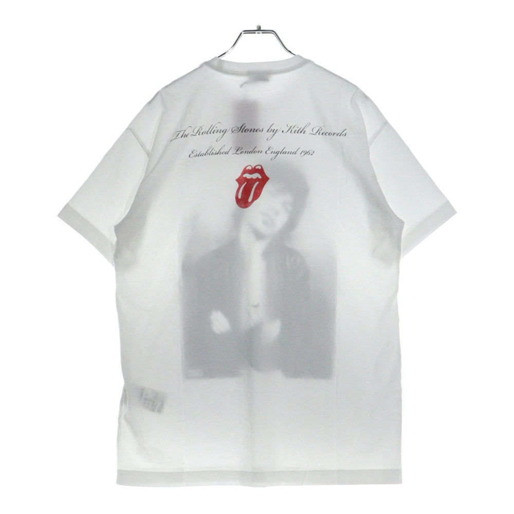 KITH(キス) Mick Jagger London Photo Vintage ミックジャガー フォトプリント ヴィンテージ加工 半袖Tシャツ カットソー ホワイト 25-073-060-0004-2-0