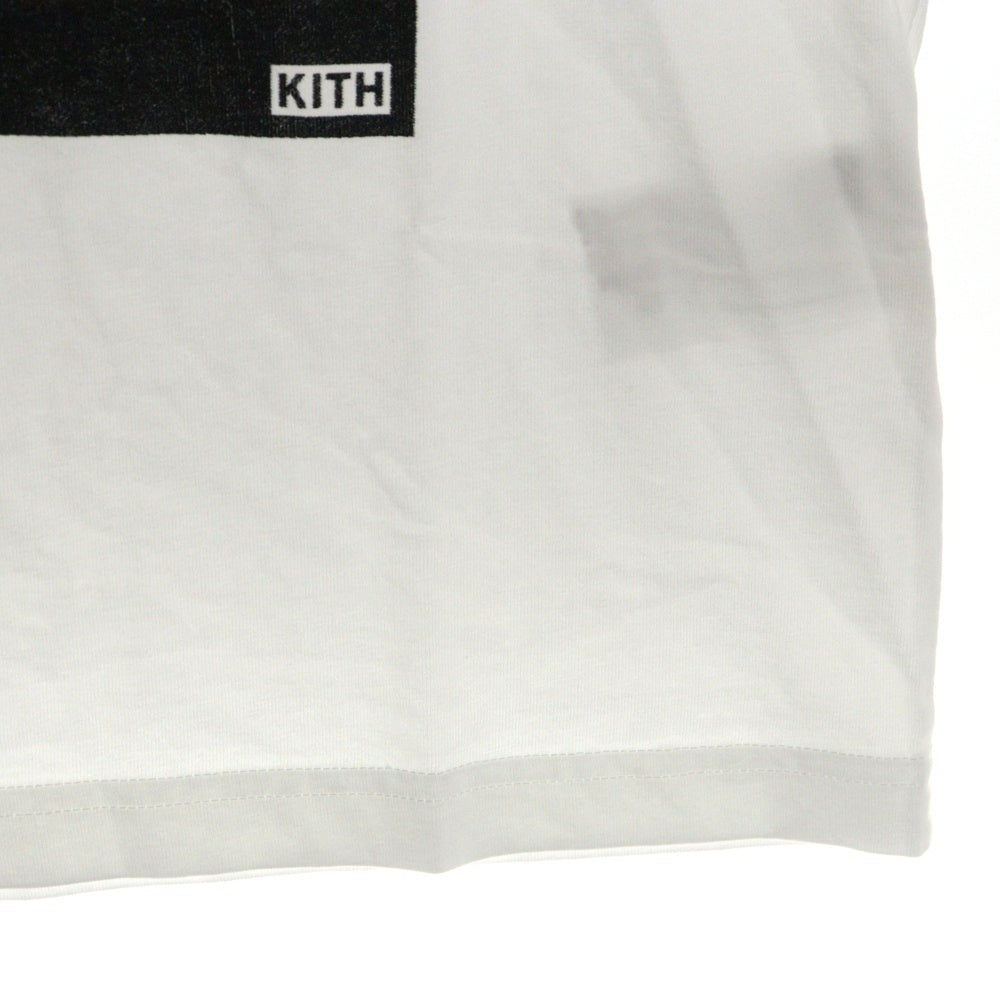 KITH(キス) Mick Jagger London Photo Vintage ミックジャガー フォトプリント ヴィンテージ加工 半袖Tシャツ カットソー ホワイト 25-073-060-0004-2-0