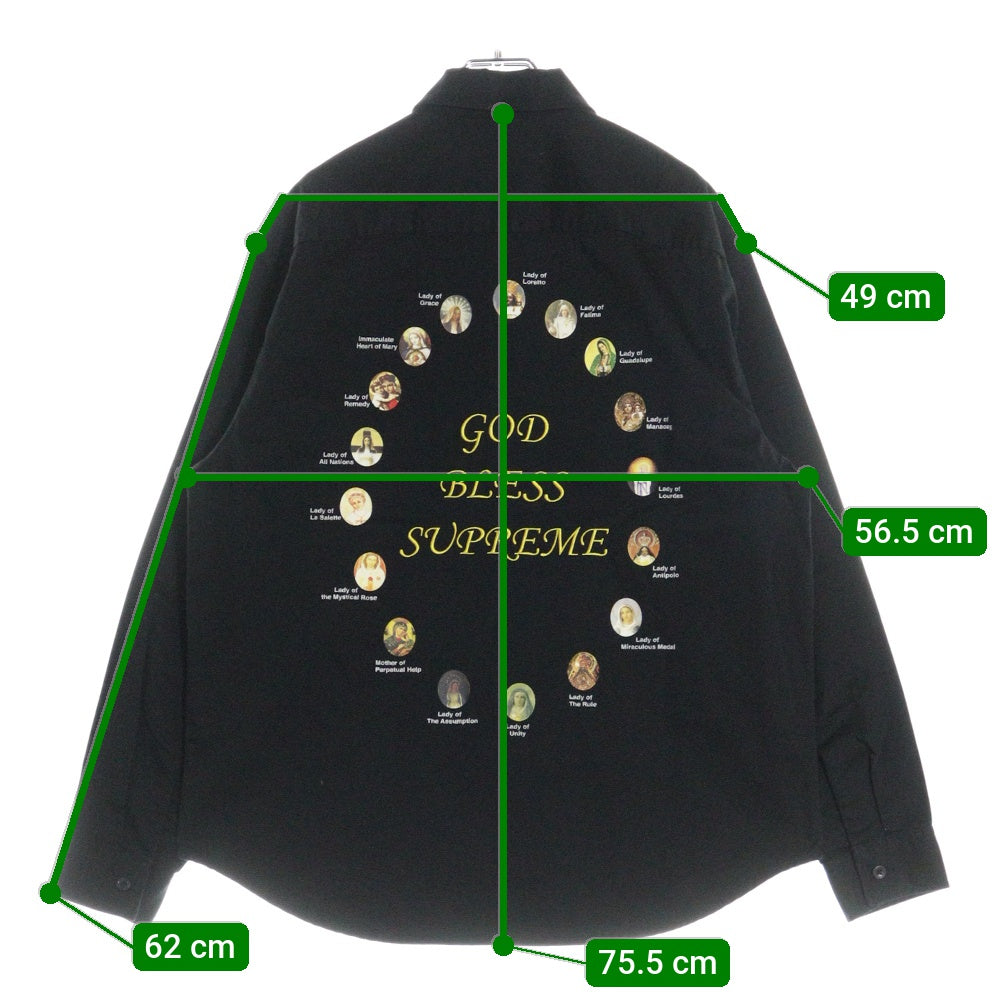 SUPREME(シュプリーム) 24SS Our Lady Work Shirt アワーレディ ワークシャツ ブラック
