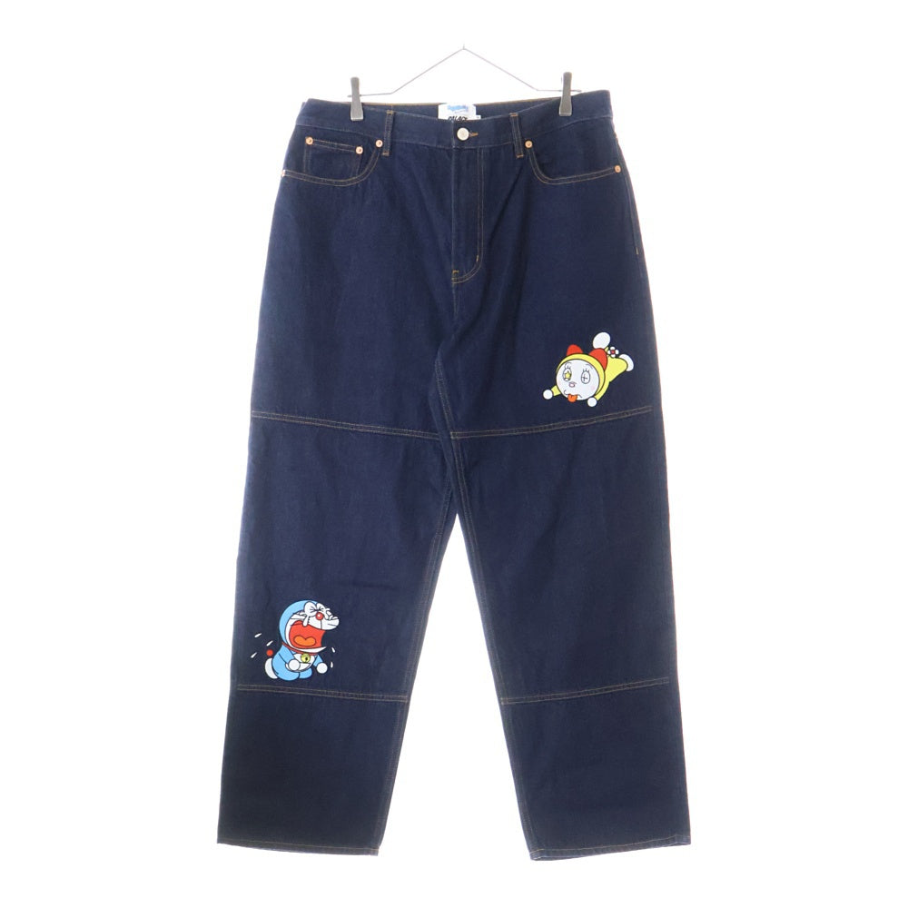 Palace Skateboards(パレススケートボーズ) ×ドラえもん DORAEMON P90 JEAN キャラクター刺繍 バギーデニムパンツ インディゴ