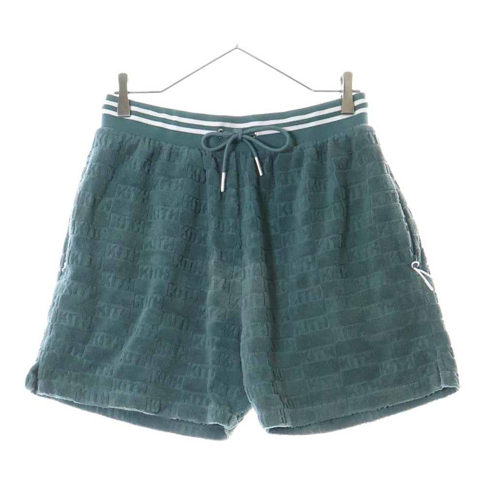 KITH(キス) Graham Short 総柄 パイル地ショーツ ハーフパンツ グリーン KHM060315