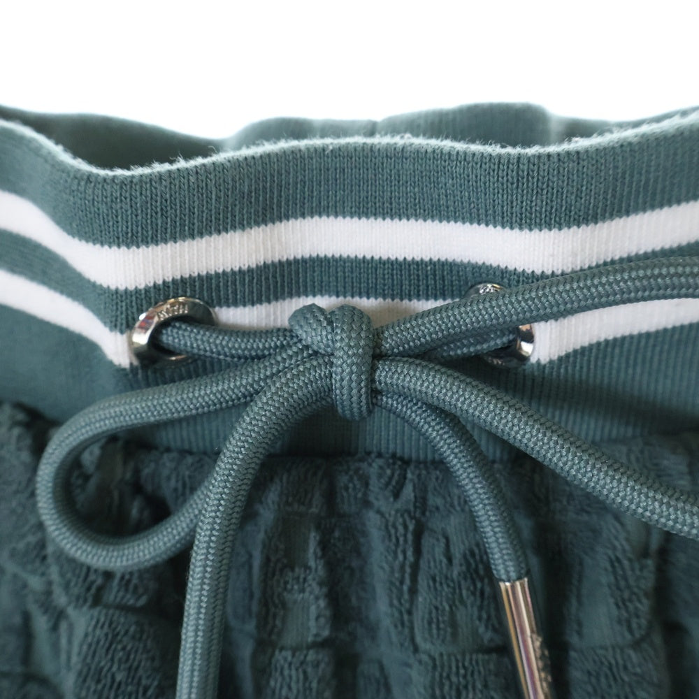 KITH(キス) Graham Short 総柄 パイル地ショーツ ハーフパンツ グリーン KHM060315