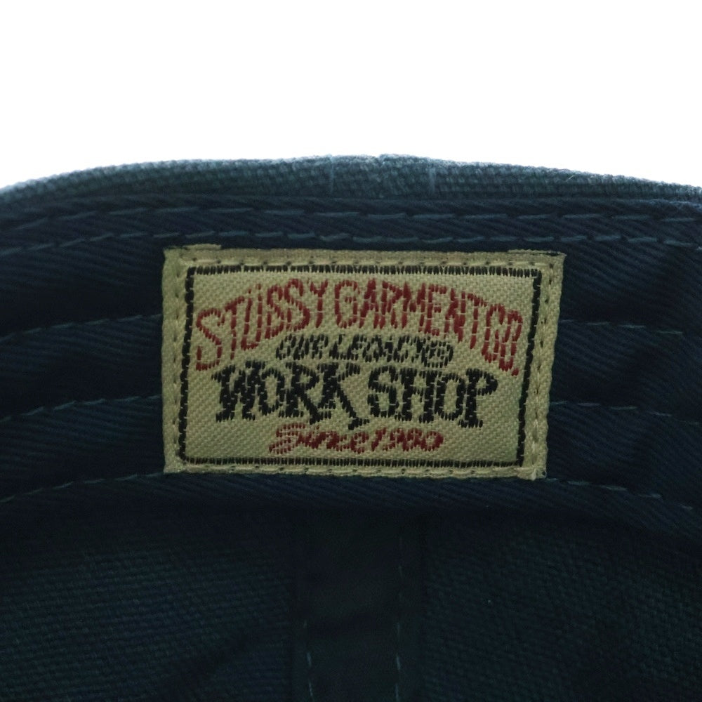 STUSSY(ステューシー) 25SS ×Our Legacy Md Classic Workshop Cap アワーレガシー ロゴワッペン ウォッシュ加工 キャップ 帽子 ネイビー
