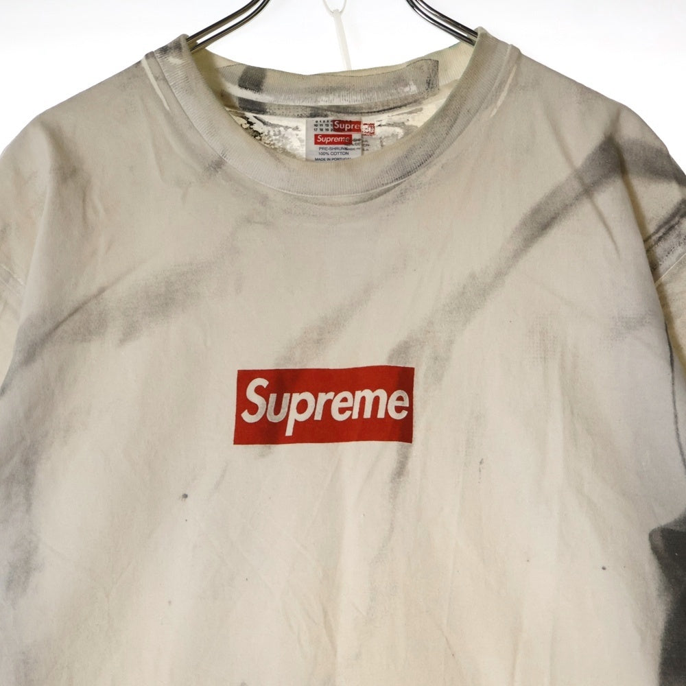 SUPREME(シュプリーム) 24SS ×MM6 Maison Margiela Box Logo Tee エムエムシックスメゾンマルジェラ ボックスロゴプリント半袖Tシャツ カットソー ホワイト