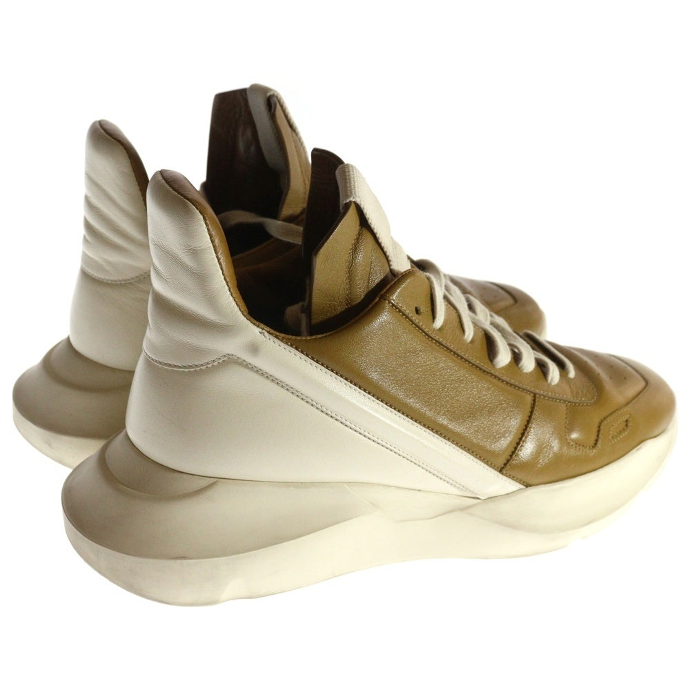 Rick Owens(リックオウエンス) GETH RUNNER ゲスランナー ミッドカットボリュームスニーカー イエロー 01B1814