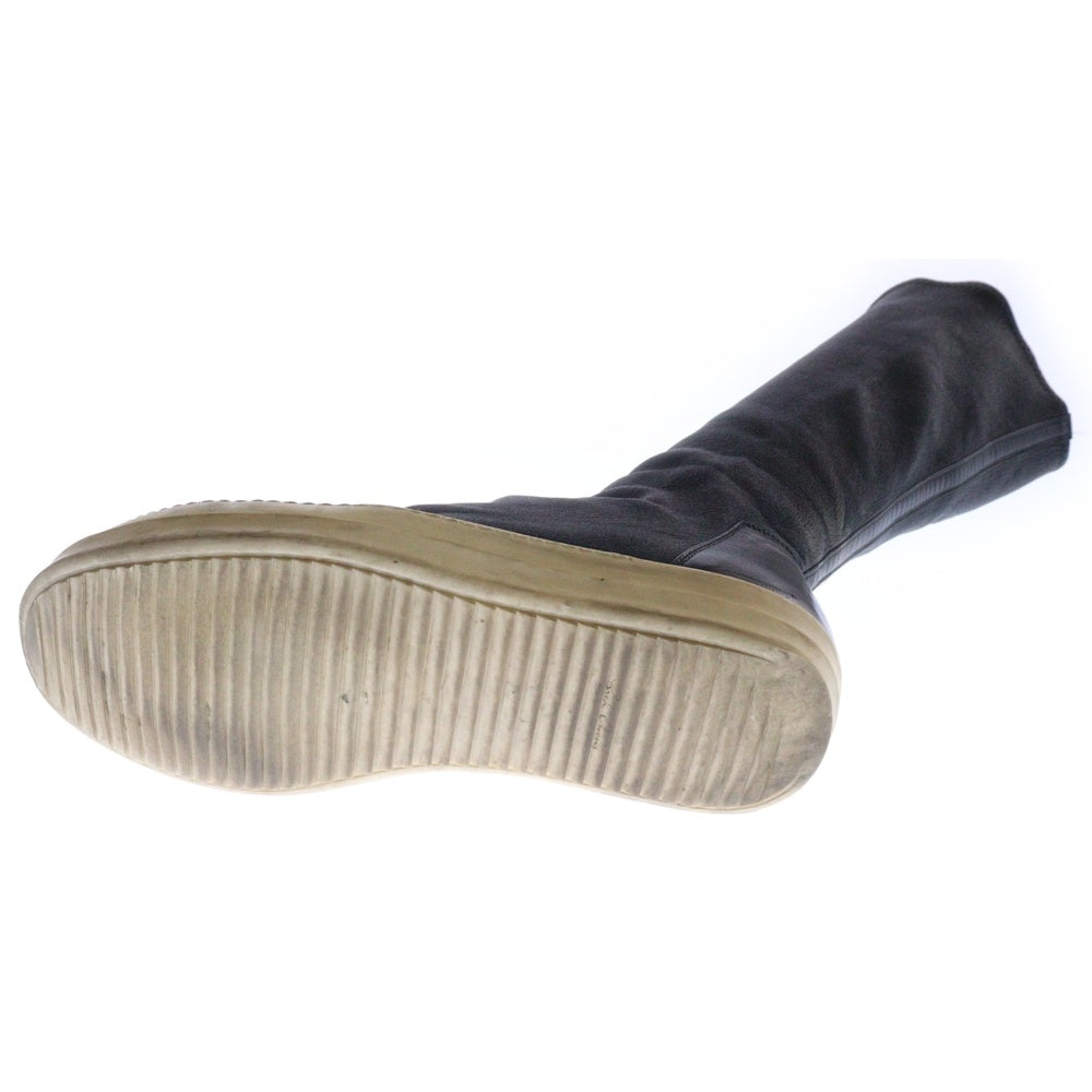 Rick Owens(リックオウエンス) 16AW SOCK SNEAKS ソックスニーカー レザー ハイカットスニーカー ブラック/ホワイト RU16F6872