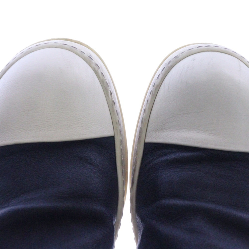 Rick Owens(リックオウエンス) 16AW SOCK SNEAKS ソックスニーカー レザー ハイカットスニーカー ブラック/ホワイト RU16F6872