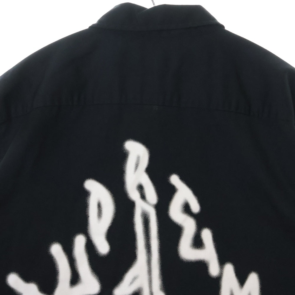 SUPREME(シュプリーム) 18AW Rose Work Shirt ローズ ワーク シャツ ブラック