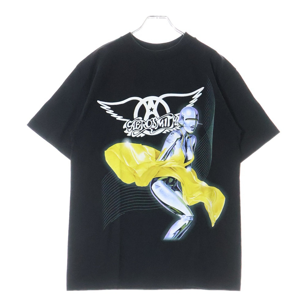 VINTAGE(ヴィンテージ) 00s VINTAGE GIANT AERO SMITH T-Shirt ジャイアント エアロスミス バンド 半袖Tシャツ カットソー ブラック