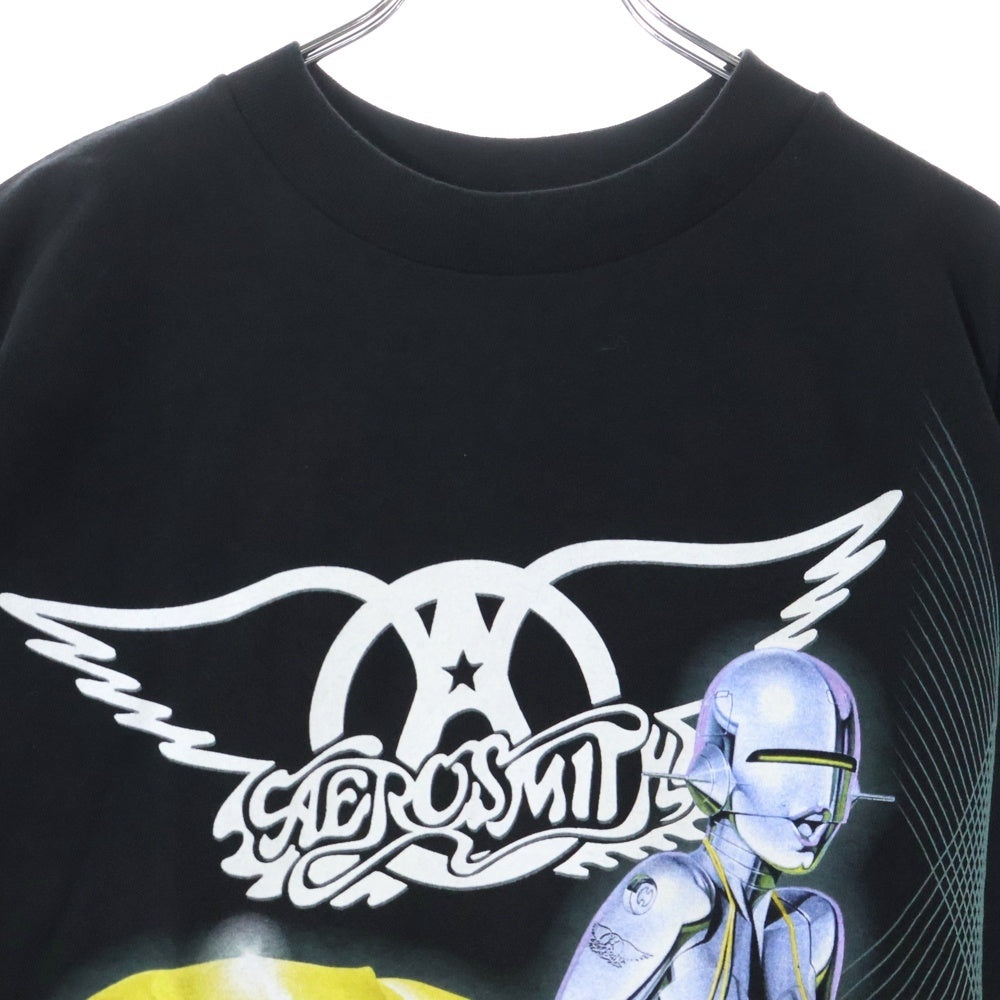VINTAGE(ヴィンテージ) 00s VINTAGE GIANT AERO SMITH T-Shirt ジャイアント エアロスミス バンド 半袖Tシャツ カットソー ブラック