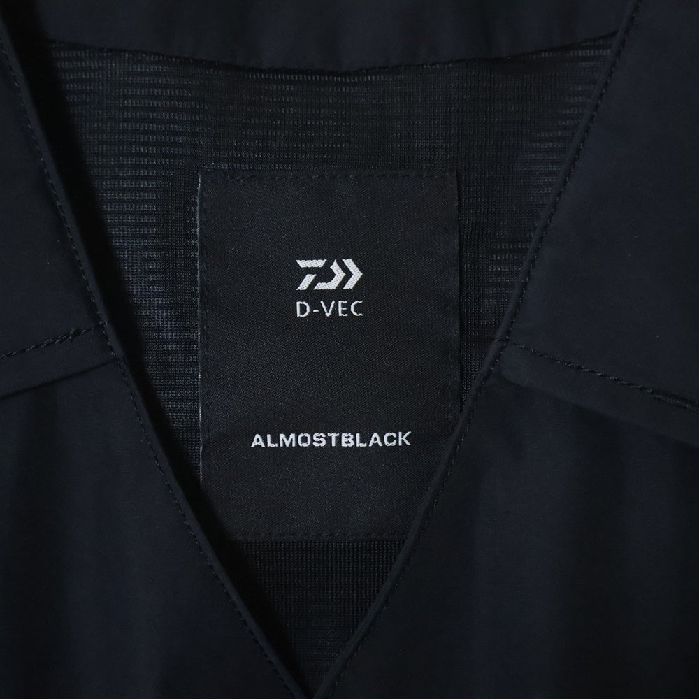 ALMOSTBLACK(オールモストブラック) ×D-VEC UTILITY VEST GORE-TEX フロントマルチポケット ベスト ゴアテックス ジャケット ブラック 113257014