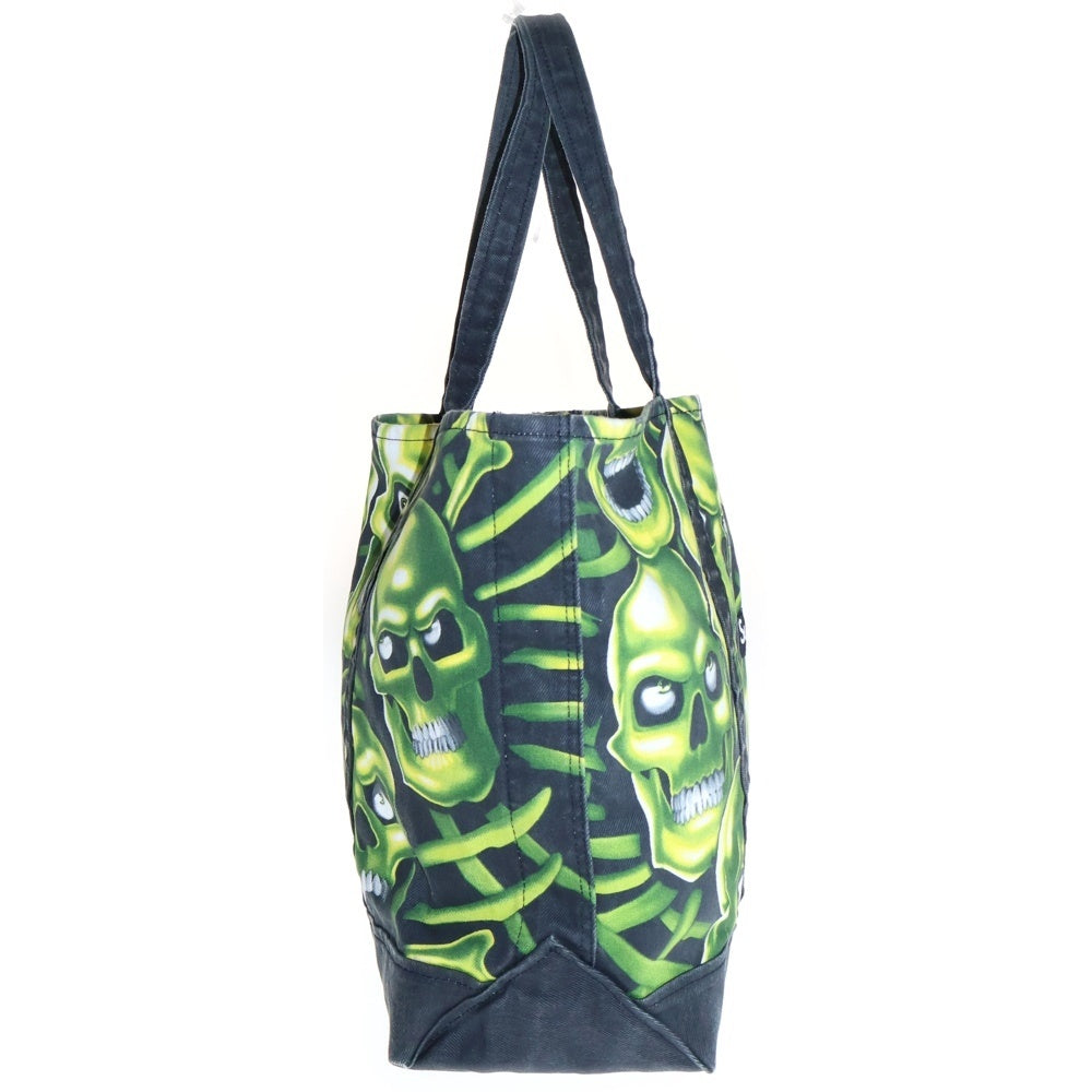 SUPREME(シュプリーム) 18SS Skull Pile Denim Tote スカル総柄 デニム トートバッグ グリーン