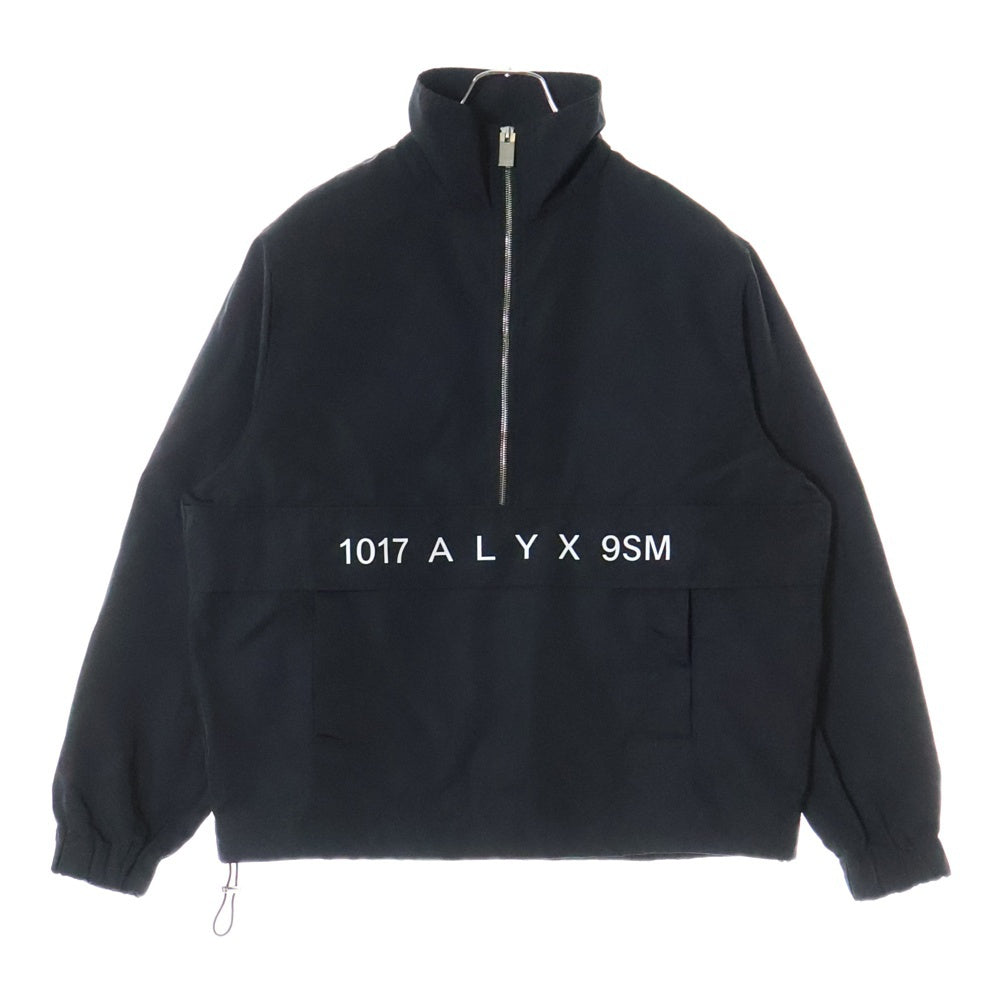 1017 ALYX 9SM(アリクス) Logo Half Zip Up Track Jacket フロントロゴ ハーフジップアップ ナイロントラックジャケット ブラック