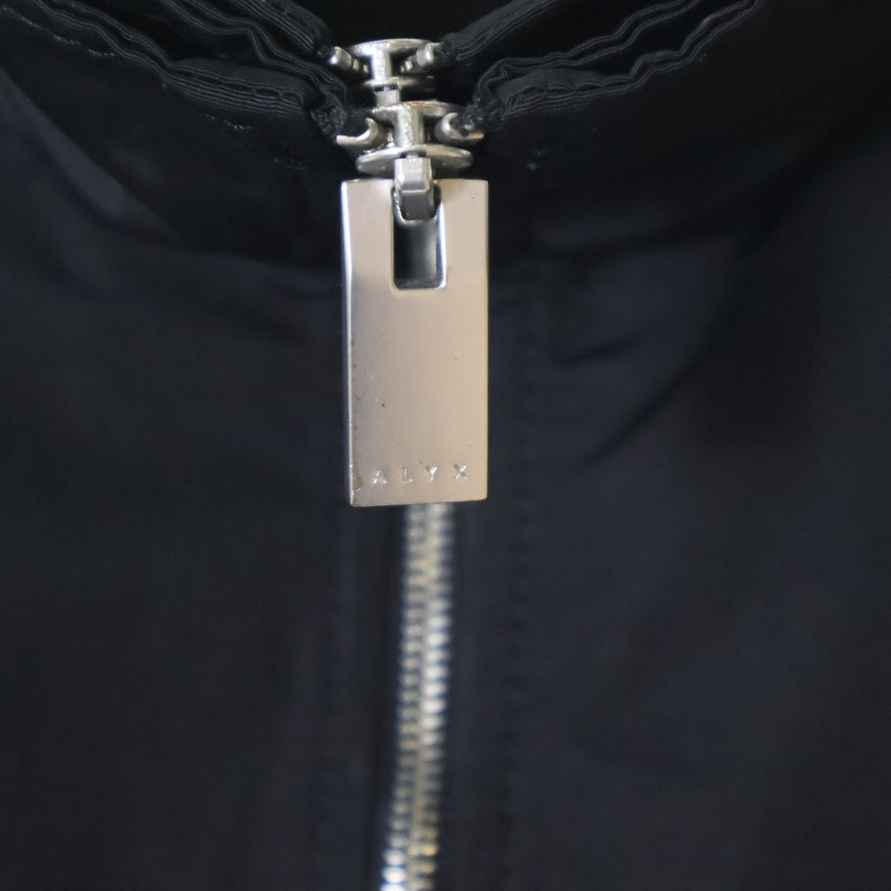 1017 ALYX 9SM(アリクス) Logo Half Zip Up Track Jacket フロントロゴ ハーフジップアップ ナイロントラックジャケット ブラック