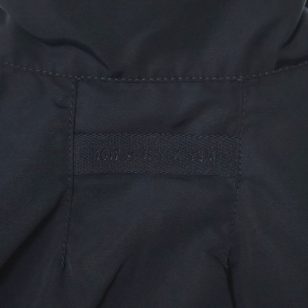 1017 ALYX 9SM(アリクス) Logo Half Zip Up Track Jacket フロントロゴ ハーフジップアップ ナイロントラックジャケット ブラック