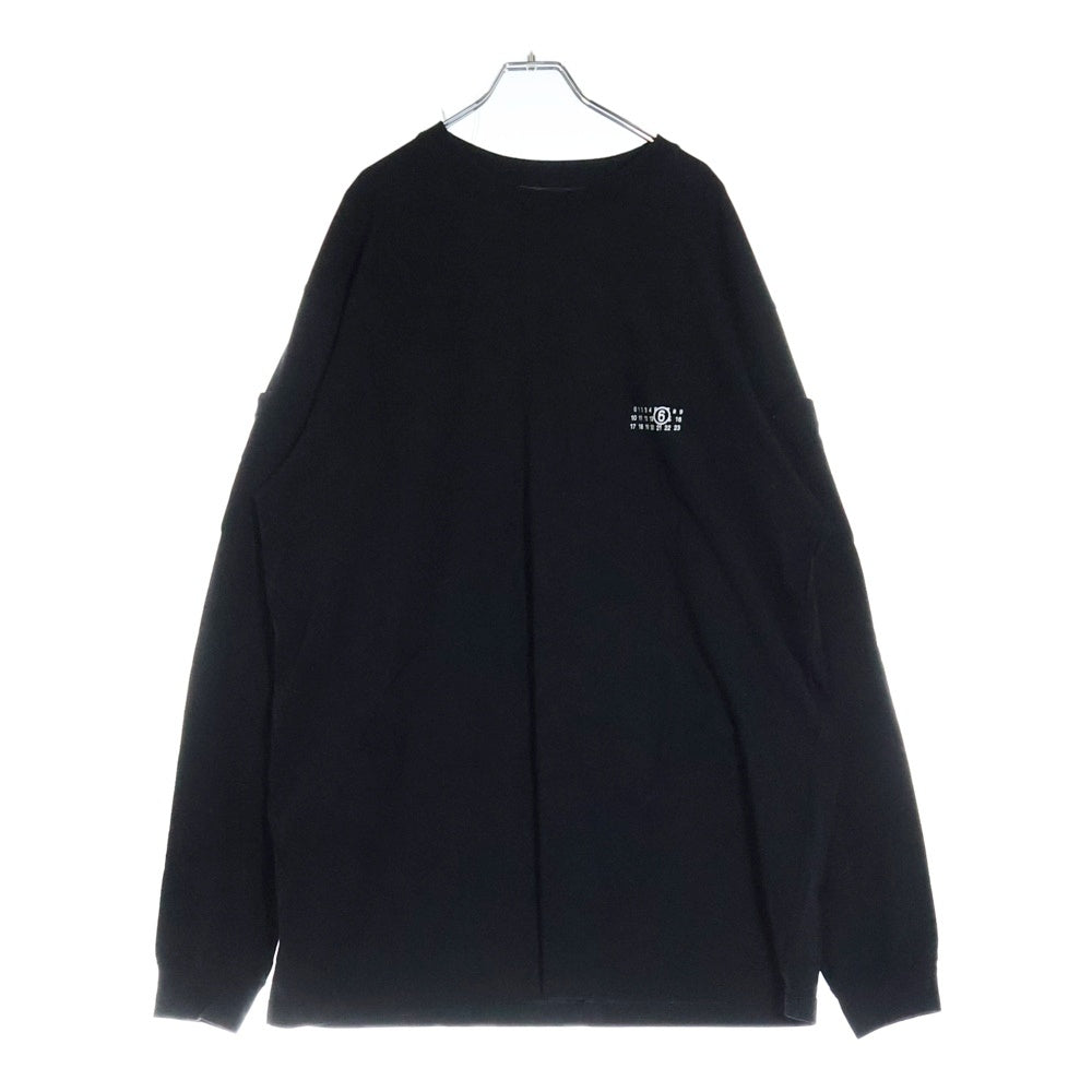 Maison Margiela(メゾンマルジェラ) 24SS ポケット デザイン 長袖 クルーネック Tシャツ ブラック SH2NH0001