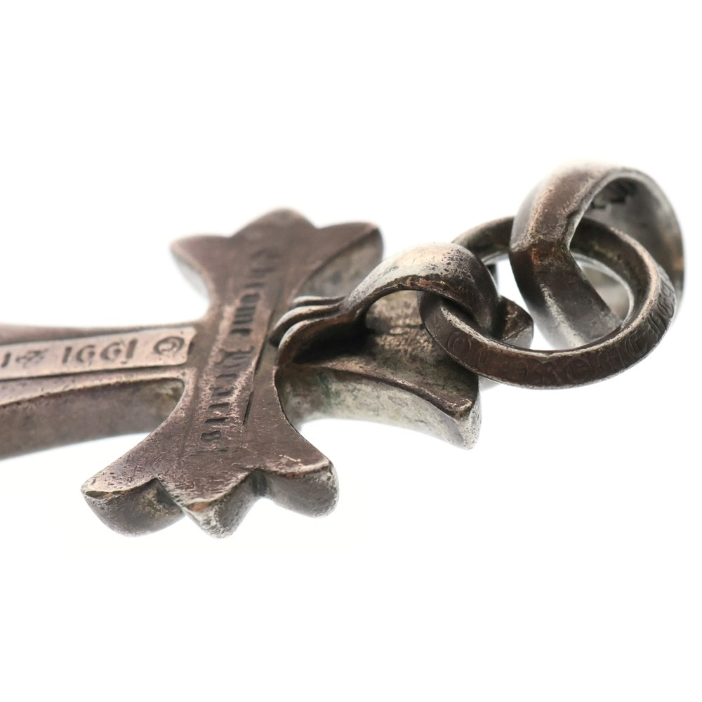 CHROME HEARTS(クロムハーツ) CH CRS SML W/BALE Wベイル スモールCHクロス ペンダントトップ シルバー BCA218