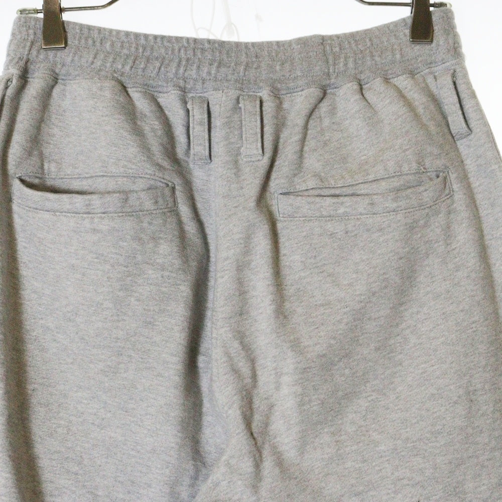 MASU(エムエーエスユー) 23AW BAGGY SWEAT PANTS ダメージ加工 バギー ワイド スウェットパンツ グレー MFFW-PT0923