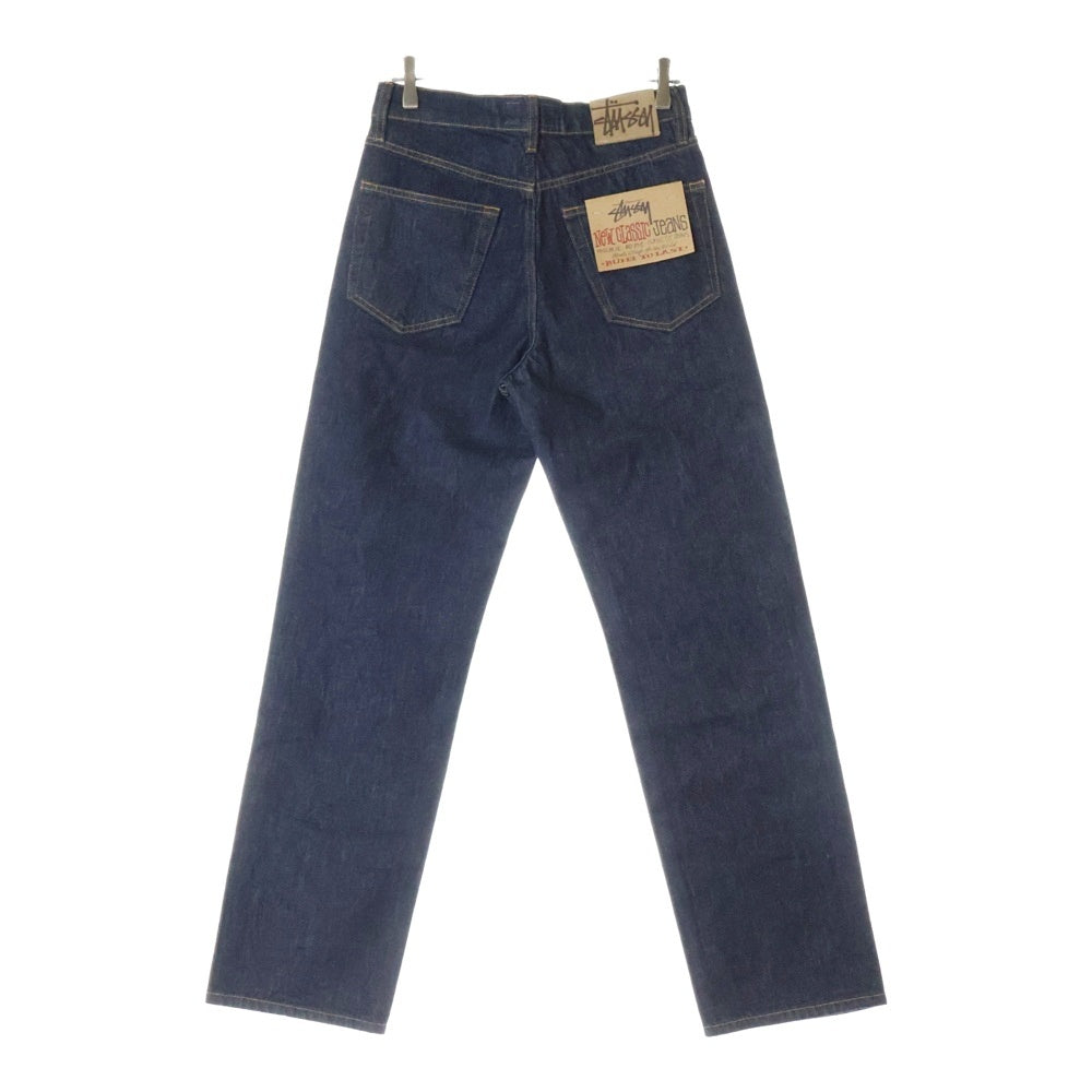 STUSSY(ステューシー) NEW CLASSIC JEANS DENIM ボタンフライ ストレートデニムパンツ インディゴ
