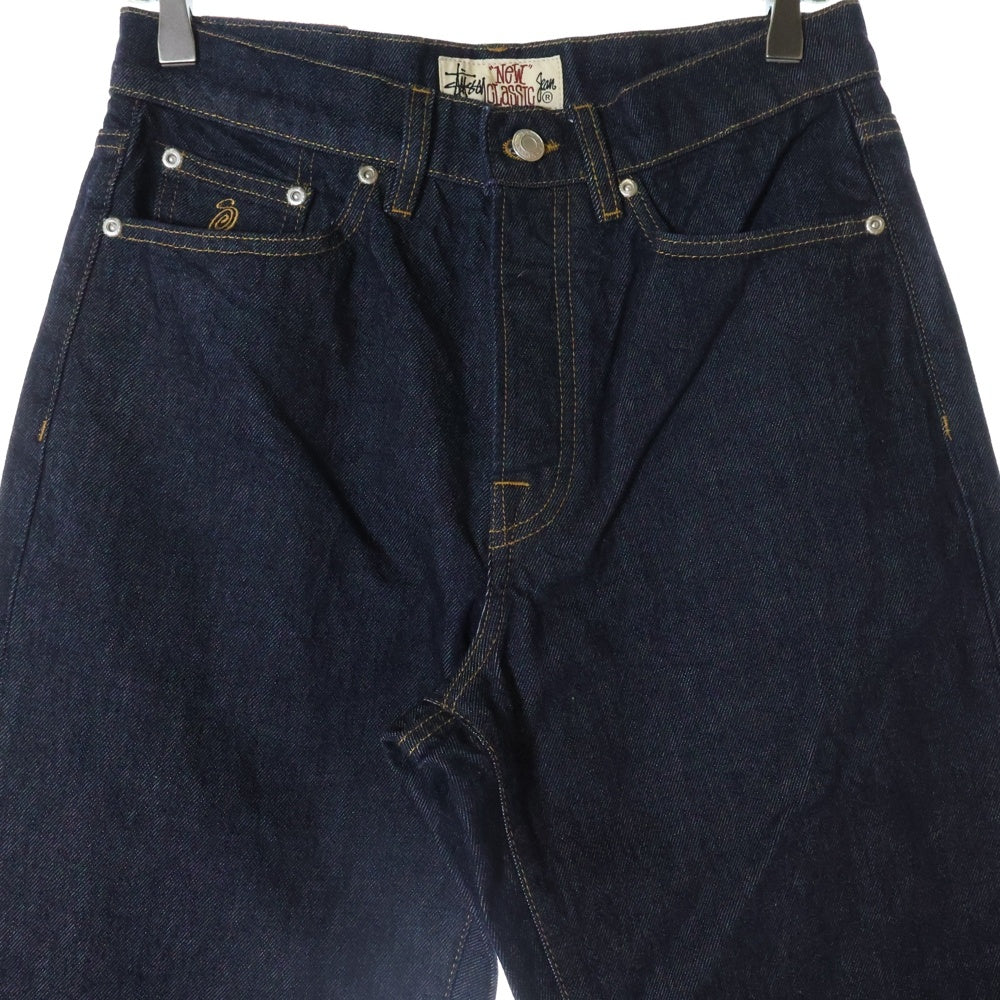 STUSSY(ステューシー) NEW CLASSIC JEANS DENIM ボタンフライ ストレートデニムパンツ インディゴ