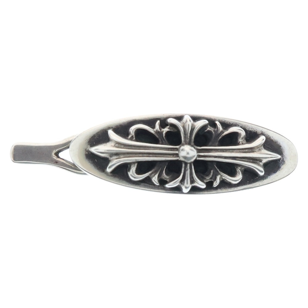 CHROME HEARTS(クロムハーツ) FLRL CRS フローラルクロス バレッタ ヘアクリップ シルバー