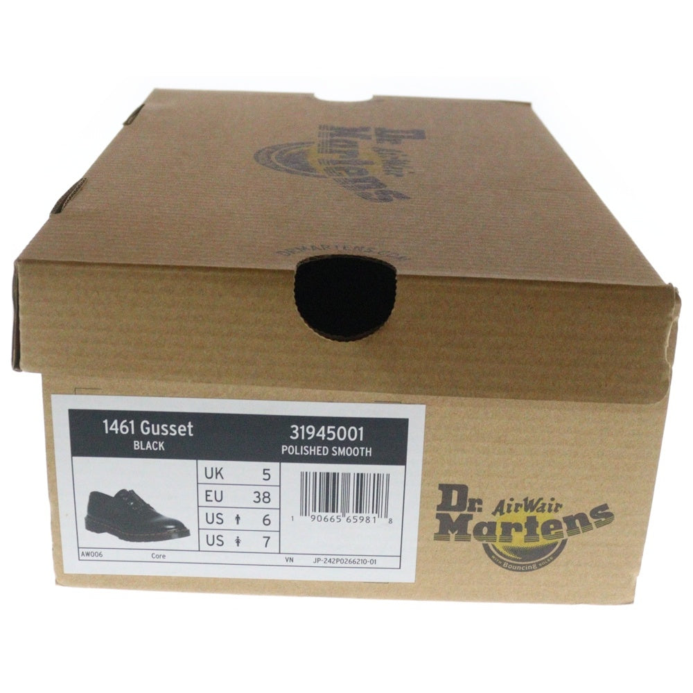 Dr.Martens(ドクターマーチン) 1461 Gusset レザー 3ホール ローカットスニーカー ブラック