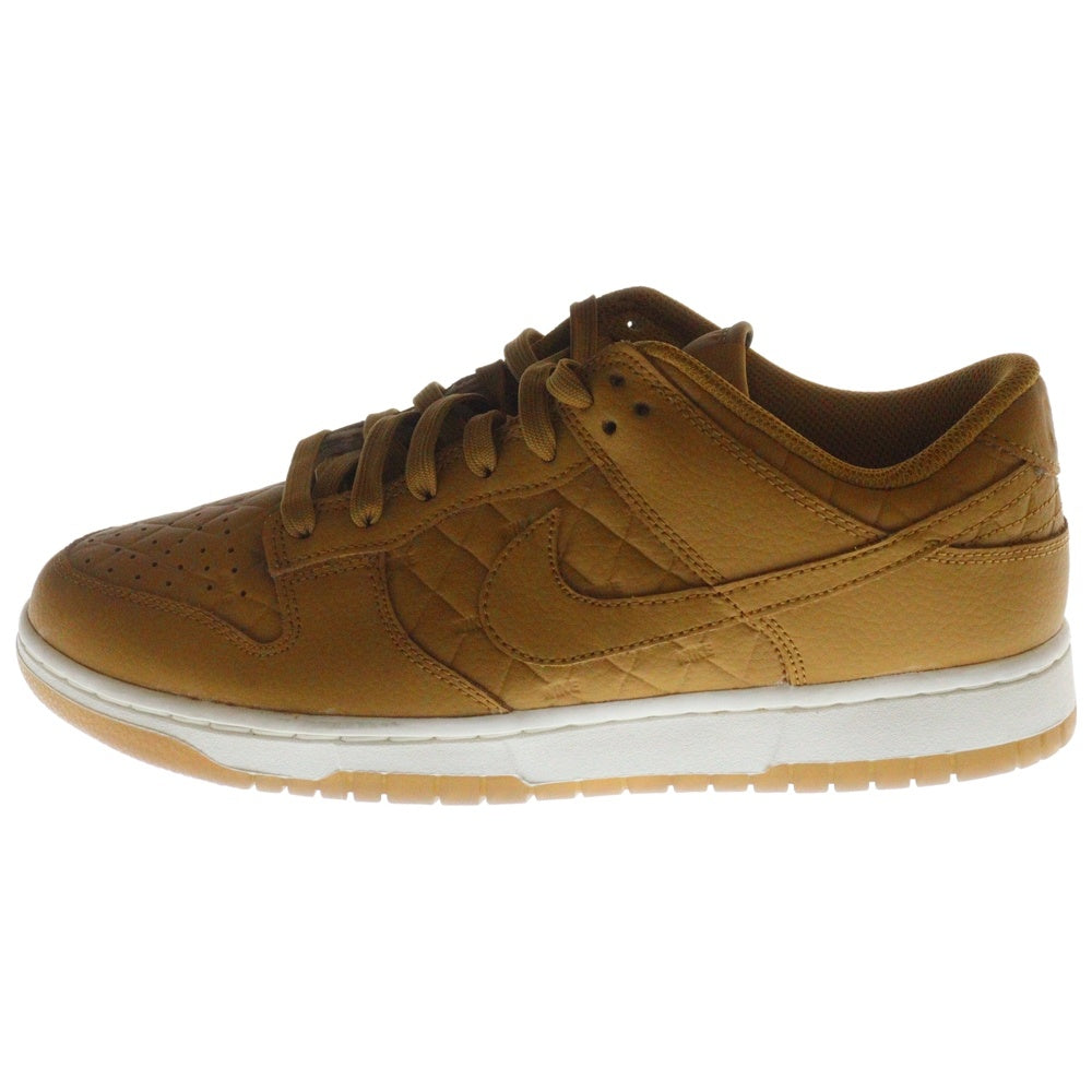 NIKE(ナイキ) WMNS DUNK LOW QUILTED ウィメンズ ダンク キルテッド ローカットスニーカー ブラウン US10.5/27.5cm DX3374-700