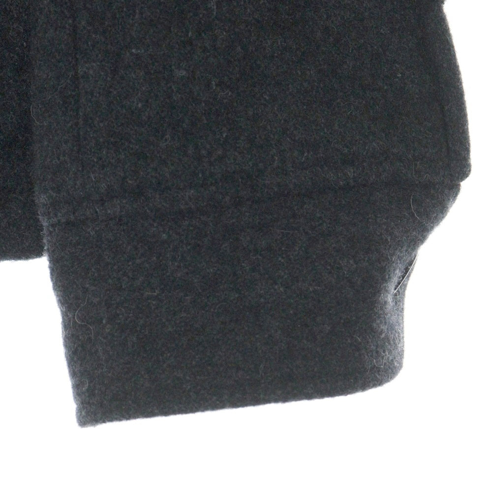 weirdo(ウィアード) 16AW バックロゴ刺繍 ウール ジップアップジャケット ブルゾン チャコール WRD-16-AW-05