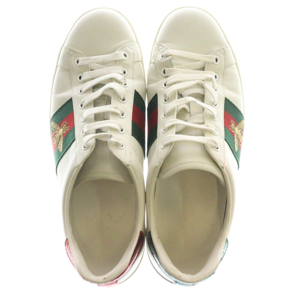 GUCCI(グッチ) Ace Embroidered エース エンブロイダリー ビー刺繍 シェリーライン ローカットスニーカー ホワイト 8 1/2 429446