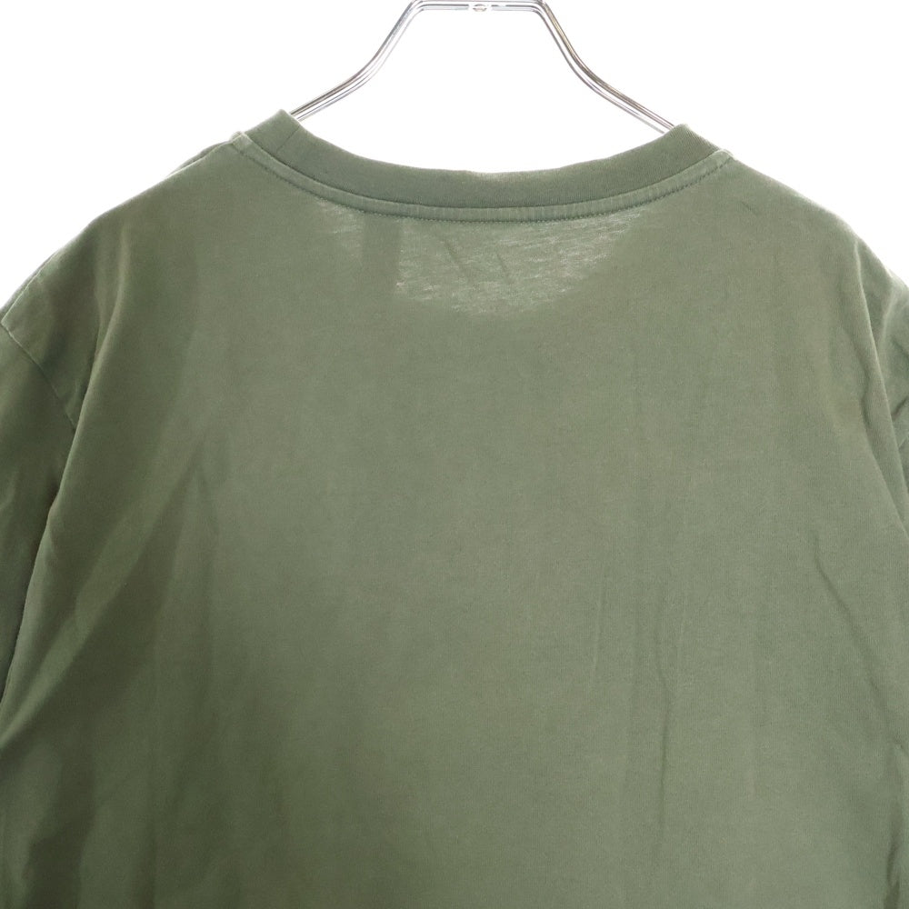 MONCLER GENIUS(モンクレール ジーニアス) 21SS フロントロゴ プリント半袖Tシャツ カーキG109H8C00002 809E3