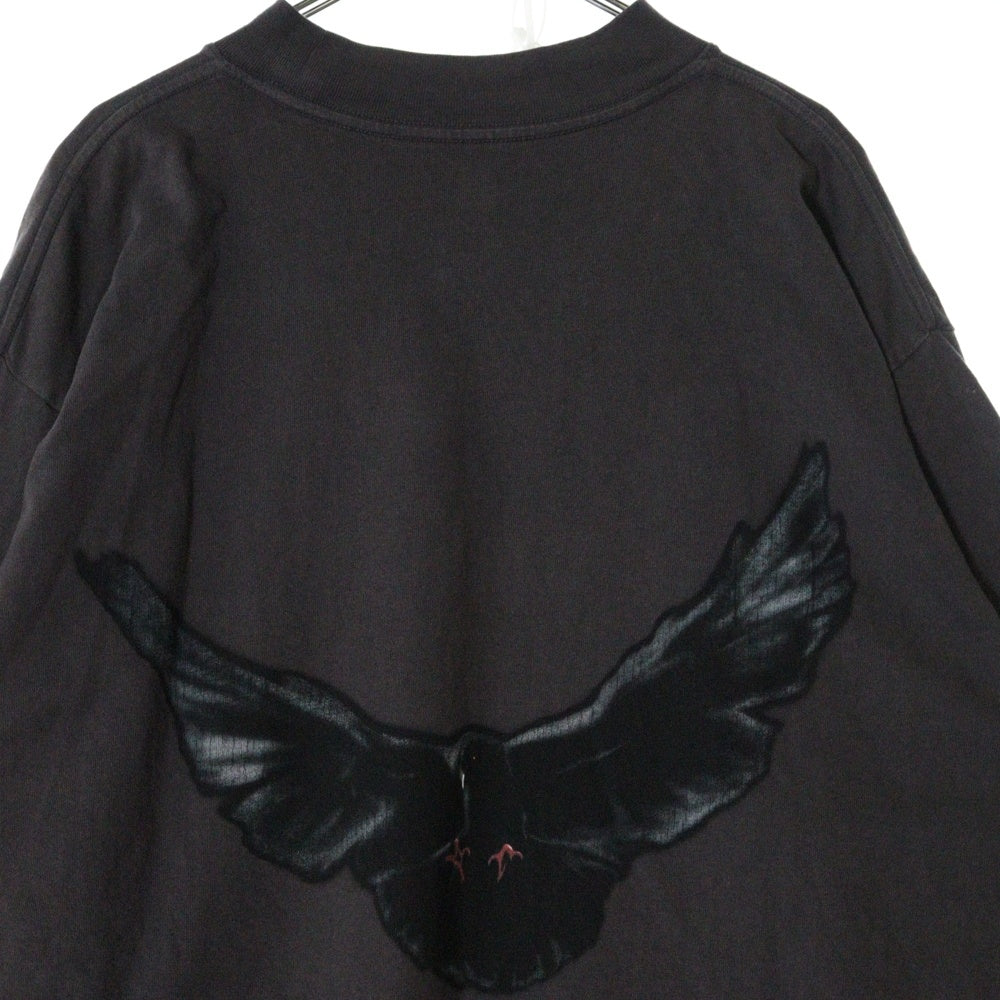 Yeezy Gap Engineered by Balenciaga(イージー ギャップ エンジニアードバイ バレンシアガ) Dove Long Sleeve T-Shirt ドーヴ 長袖ロングTシャツ ダークパープル 471305-01-1