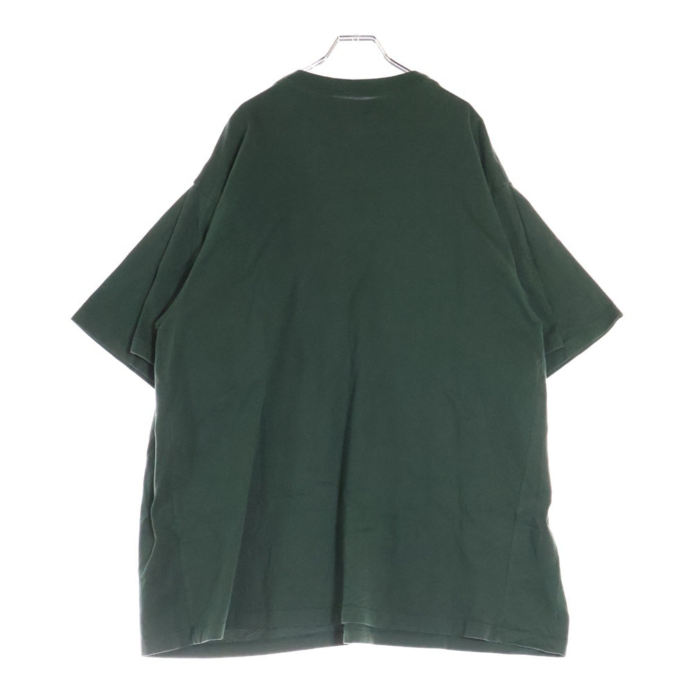 BALENCIAGA(バレンシアガ) 20SS UNISEX Print Tee フロントプリント レイヤード 半袖Tシャツ カットソー グリーン 657059 TKV97