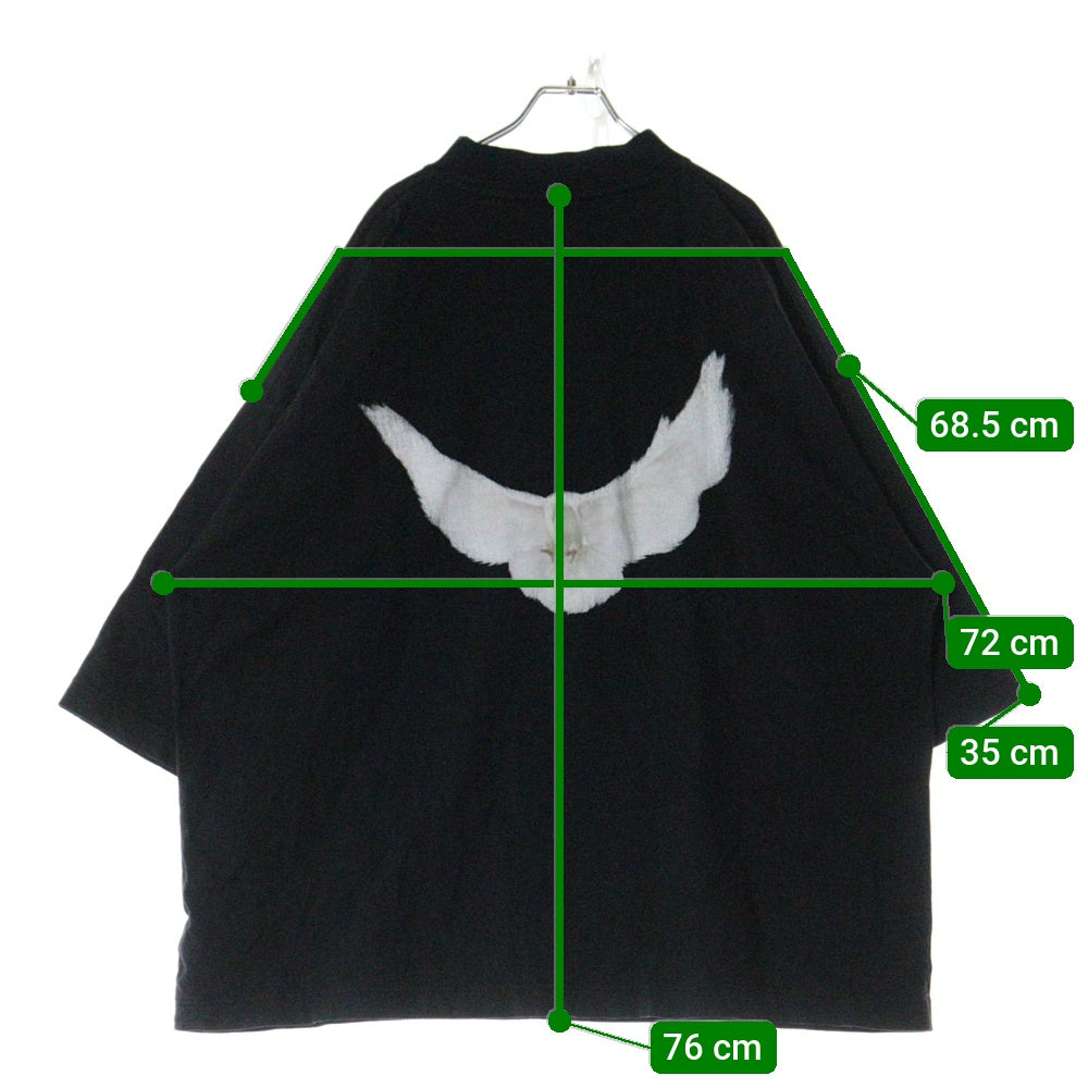 Yeezy Gap Engineered by Balenciaga(イージー ギャップ エンジニアードバイ バレンシアガ) Dove 3/4 Sleeve T-Shirt ドーヴ 半袖 オーバーサイズTシャツ ブラック