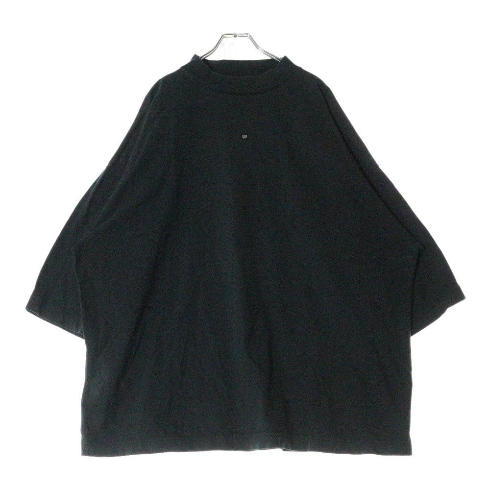 Yeezy Gap Engineered by Balenciaga(イージー ギャップ エンジニアードバイ バレンシアガ) フロントロゴ オーバーサイズ 半袖Tシャツ ブラック