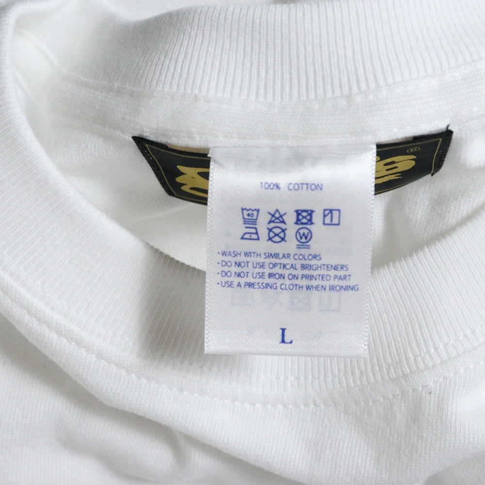 goro's(ゴローズ) ホイールデザインフロントロゴプリント半袖Tシャツ カットソー ホワイト