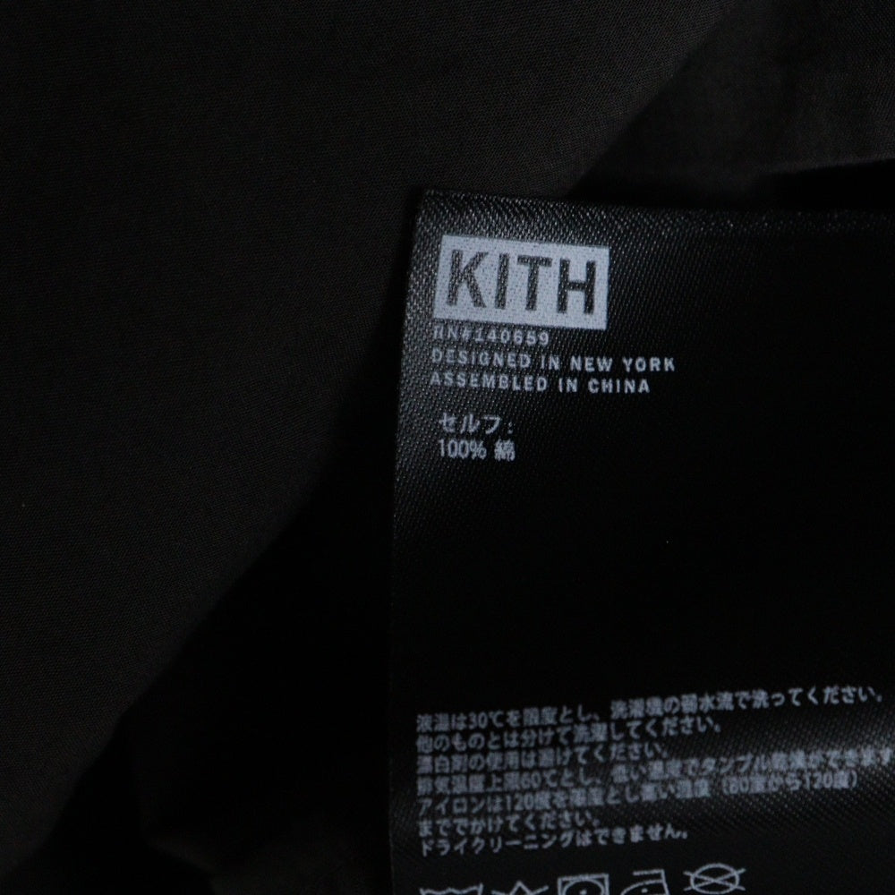 KITH(キス) 21SS Thompson Camp Collar Shirt トンプソン キャンプ 長袖カラーシャツ ブラウン KH030043
