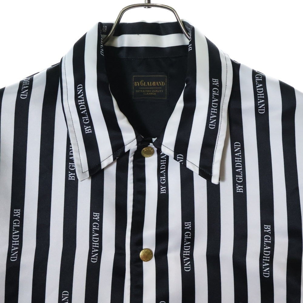 BY GLADHAND(バイグラッドハンド) 20SS GRACE STRIPE COACH JACKET ストライプ コーチジャケット ホワイト/ネイビー BYGH-20-SS-03