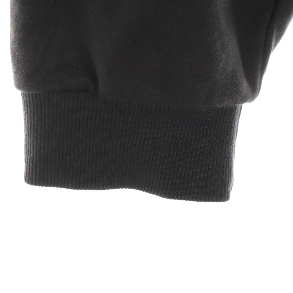 FFFPOSTALSERVICE(トリプルエフポスタルサービス) ROUND HEM CURVED ZIP-UP HOODIE ラウンドヘム カーブジップアップフーディ パーカー ブラック