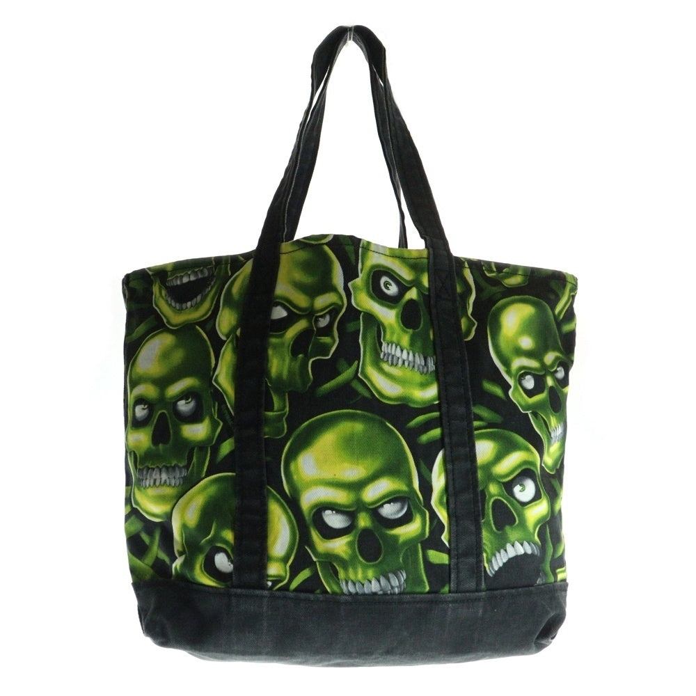 SUPREME(シュプリーム) 18SS Skull Pile Denim Tote スカルパイルデニムトートバッグ グリーン