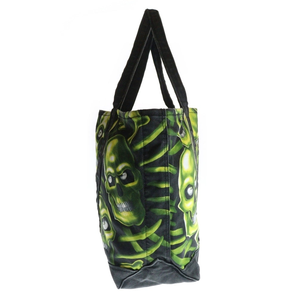 SUPREME(シュプリーム) 18SS Skull Pile Denim Tote スカルパイルデニムトートバッグ グリーン