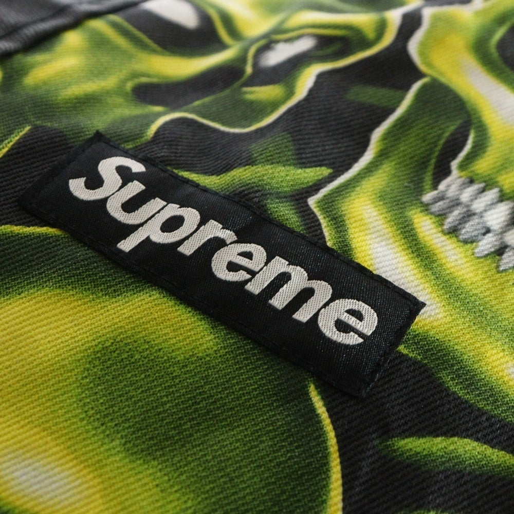 SUPREME(シュプリーム) 18SS Skull Pile Denim Tote スカルパイルデニムトートバッグ グリーン
