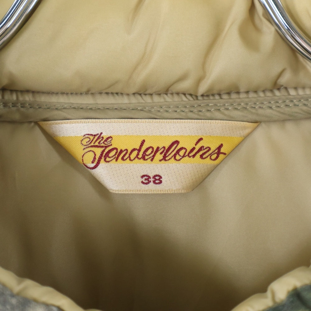 TENDERLOIN(テンダーロイン) リアルツリー スナップボタン 総柄 ジレベスト ジャケット カーキ