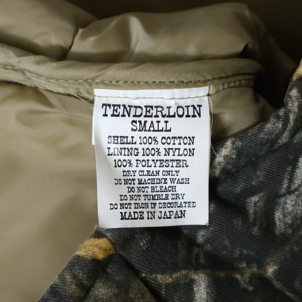 TENDERLOIN(テンダーロイン) リアルツリー スナップボタン 総柄 ジレベスト ジャケット カーキ
