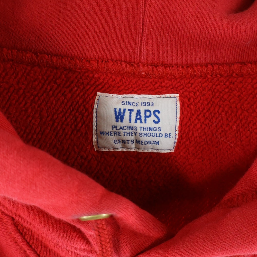 WTAPS(ダブルタップス) プリントデザイン プルオーバー パーカー スウェット レッド