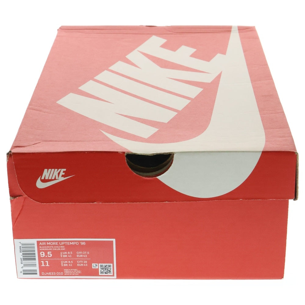 NIKE(ナイキ) AIR MORE UPTEMPO 96 Made You Look エア モア アップテンポ 96 メイドユールック ハイカットスニーカー ブラック US9.5/27.5cm DJ4633-010